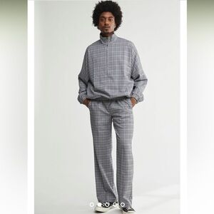 NWT BOBBLEHAUS Bobblehaus Plaid Activewear Jacket Set Sz Small